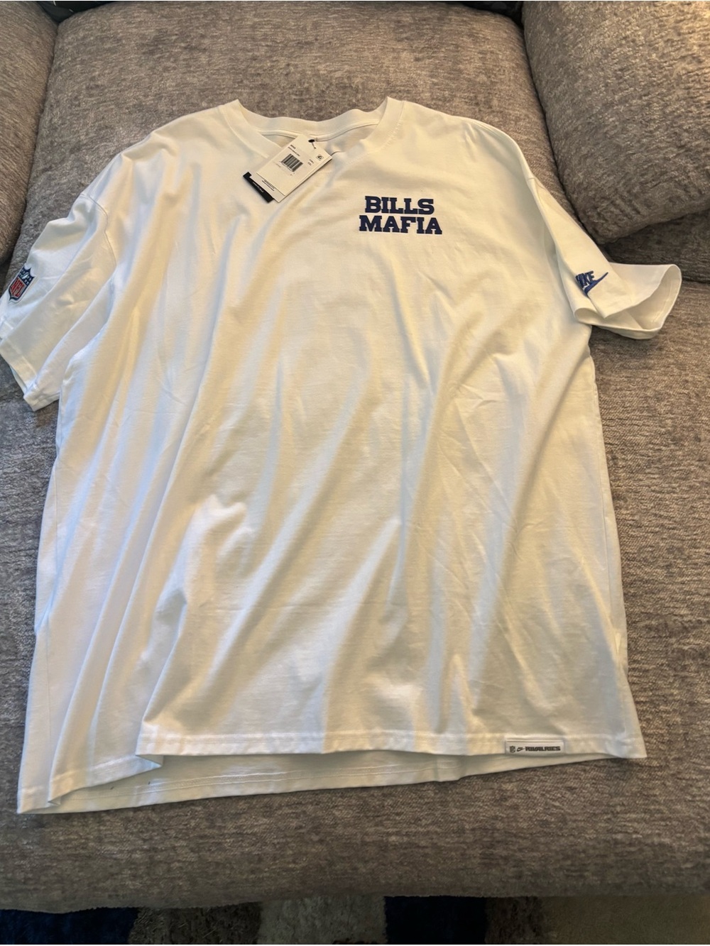 Bills Mafia White Logo Tee by Nike